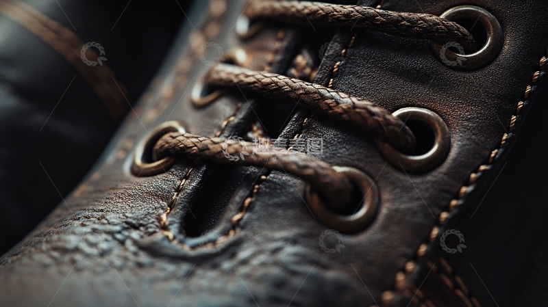 高清大图下载【趣麦麦图】蓝色的鞋带