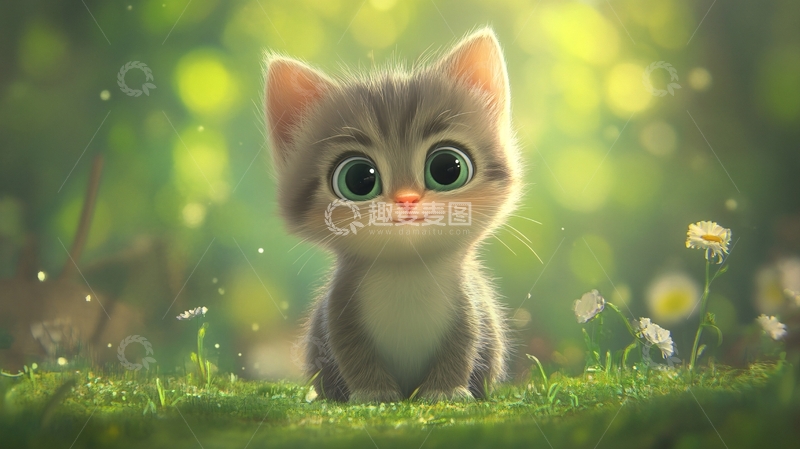 高清大图下载【趣麦麦图】卡通猫咪8