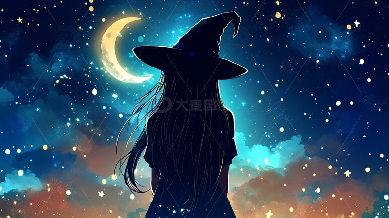 星辰大海女孩背影2