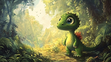 呆萌小恐龙形象