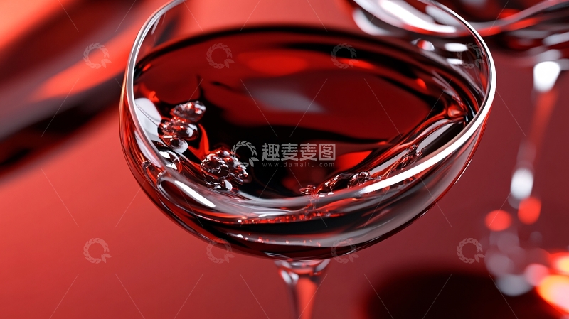 高清大图下载【趣麦麦图】倒红酒场景图1