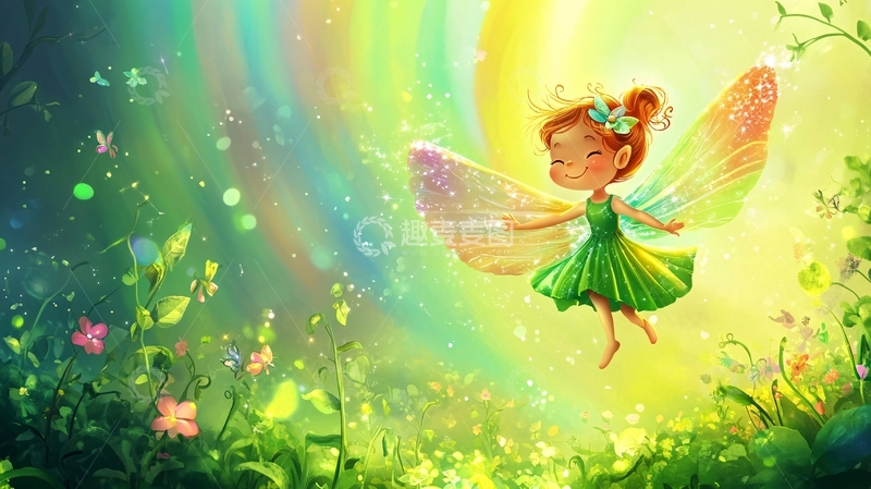 高清大图下载【趣麦麦图】小仙女插画