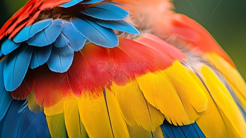 高清大图下载【趣麦麦图】颜色美丽鸟