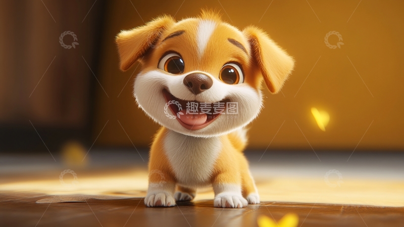 高清大图下载【趣麦麦图】原创小奶狗