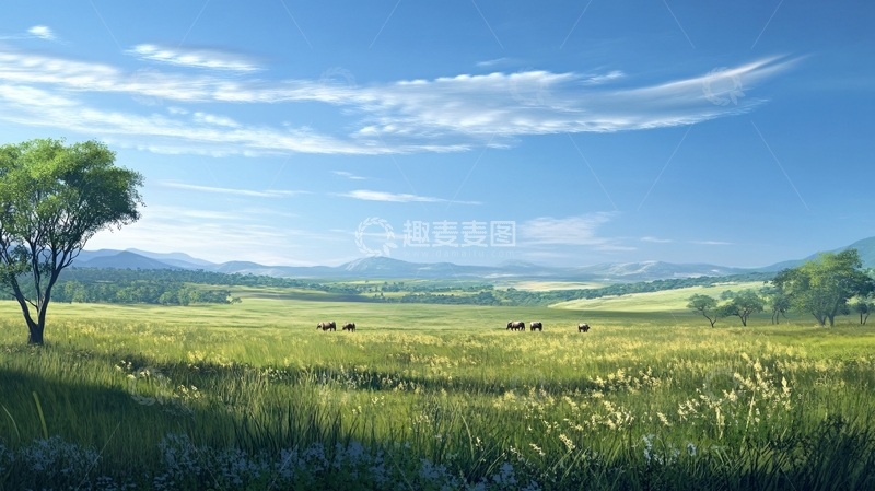 高清大图下载【趣麦麦图】草原风光壁纸12