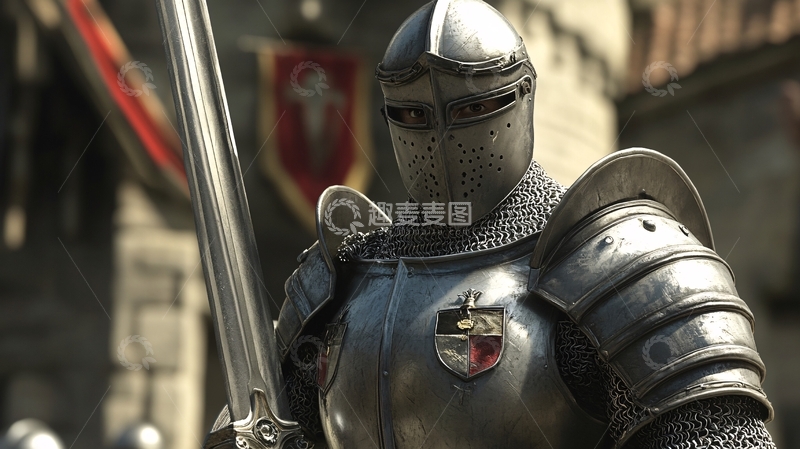 高清大图下载【趣麦麦图】西欧骑士铠甲