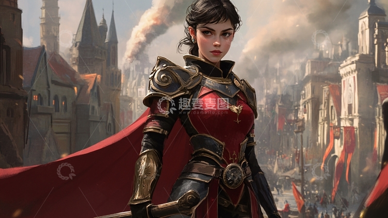 高清大图下载【趣麦麦图】名族女英雄