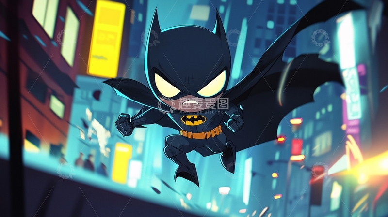 高清大图下载【趣麦麦图】原创卡通超能侠2