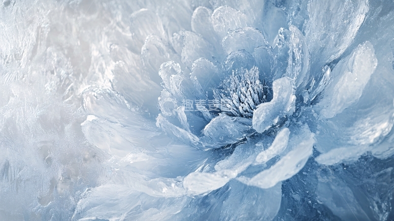 高清大图下载【趣麦麦图】冰晶荷花1