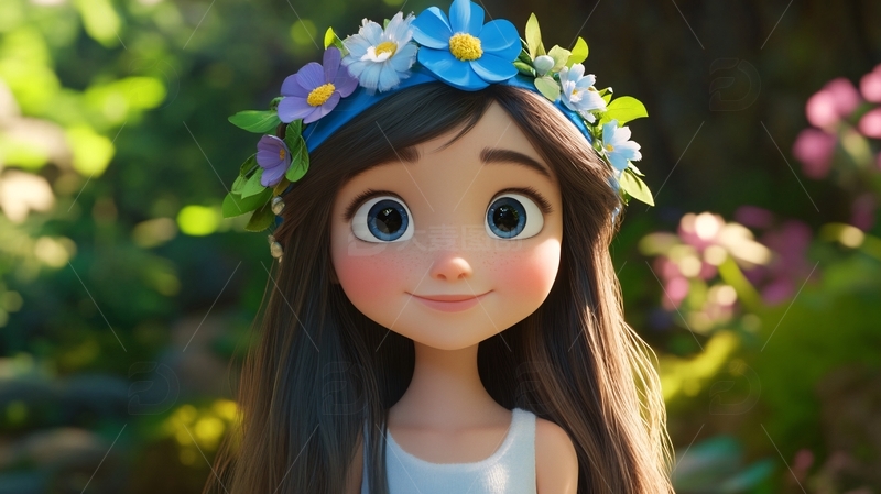 高清大图下载【趣麦麦图】小女孩儿插1