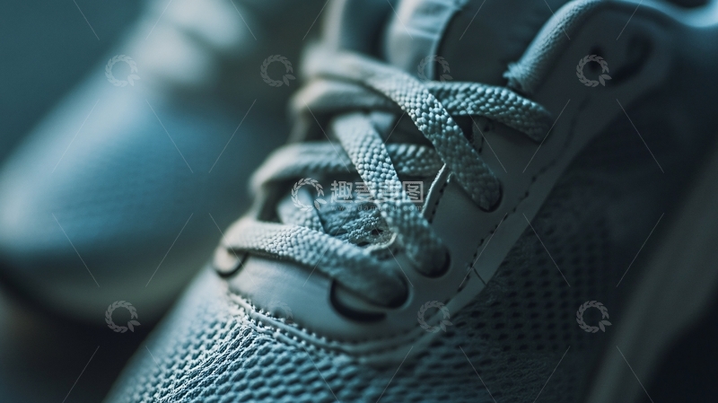 高清大图下载【趣麦麦图】蓝色的鞋带1