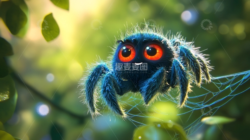 高清大图下载【趣麦麦图】蜘蛛大眼睛