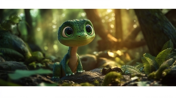 呆萌小恐龙形象3