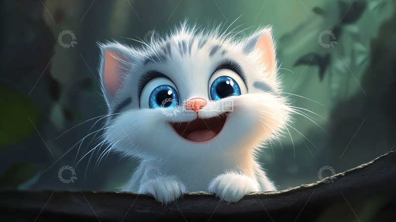 高清大图下载【趣麦麦图】卡通猫咪壁纸