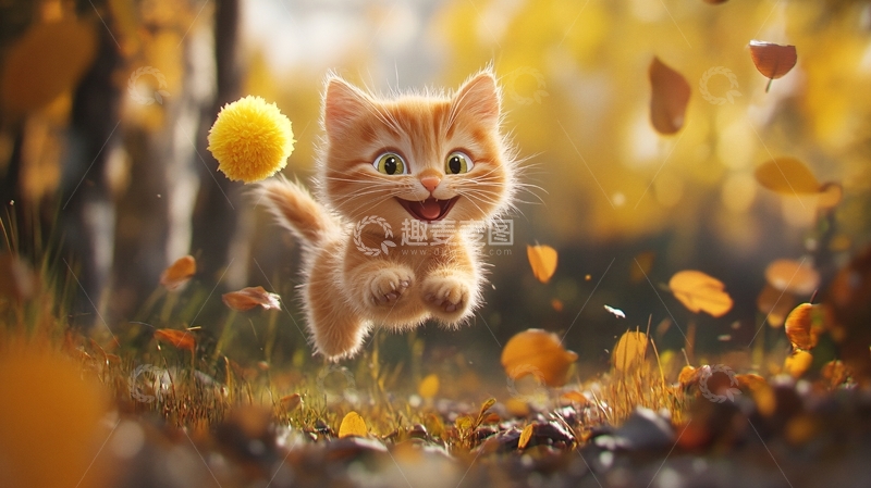 高清大图下载【趣麦麦图】卡通猫咪9