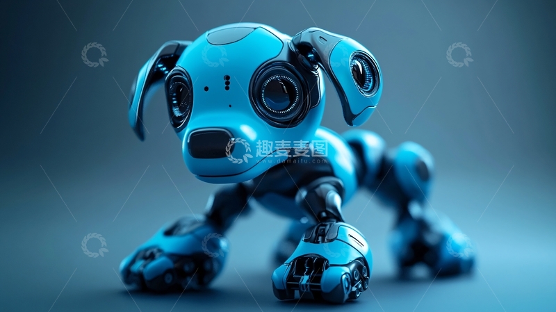 高清大图下载【趣麦麦图】人工智能狗