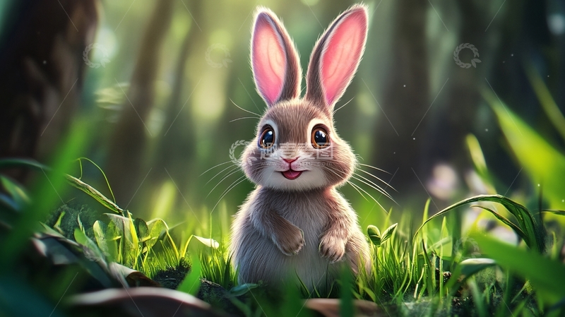 高清大图下载【趣麦麦图】小兔临摹3