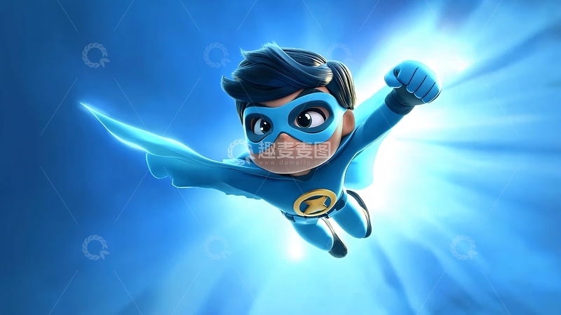 高清大图下载【趣麦麦图】小超人设计