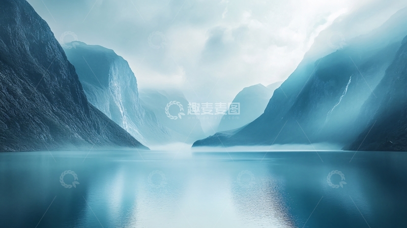 高清大图下载【趣麦麦图】蓝调山水风景3