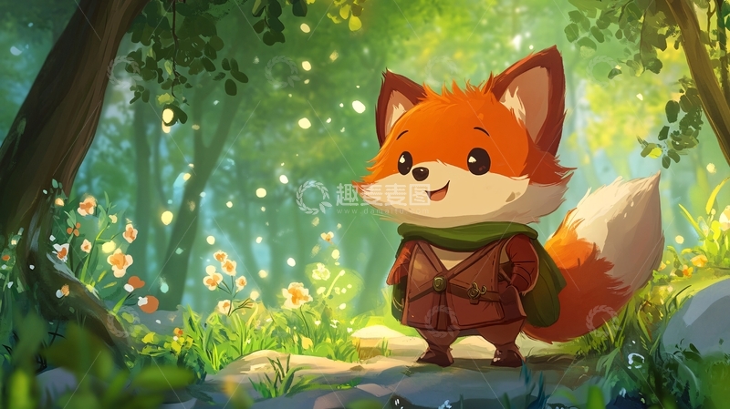 高清大图下载【趣麦麦图】小狐狸临摹10