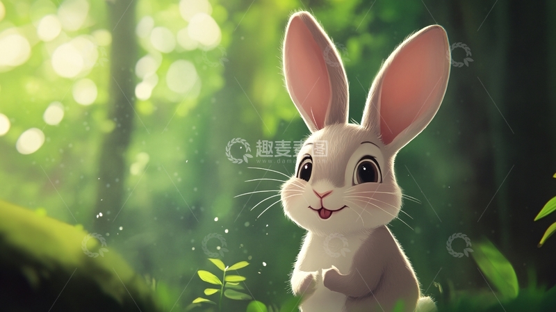 高清大图下载【趣麦麦图】小兔临摹5