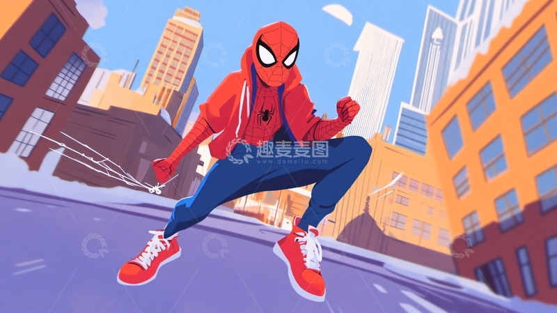 高清大图下载【趣麦麦图】街舞插画