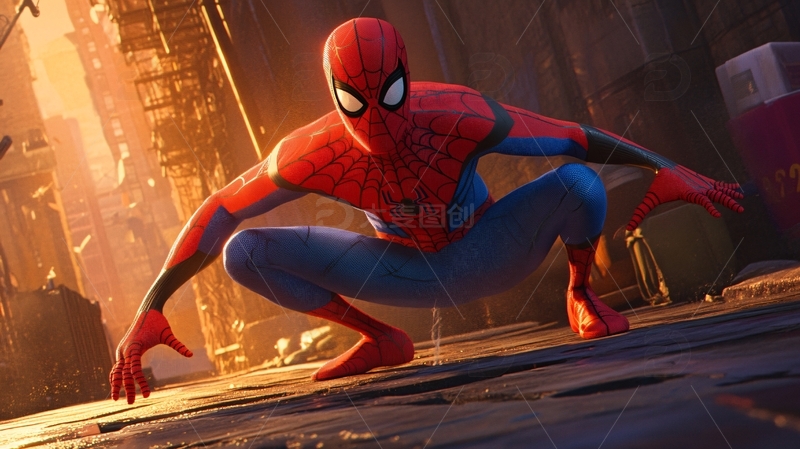 高清大图下载【趣麦麦图】蜘蛛人清洗