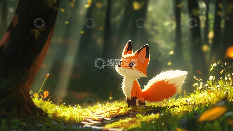 高清大图下载【趣麦麦图】小狐狸壁纸3