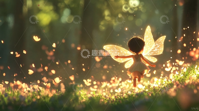 高清大图下载【趣麦麦图】班蝴蝶梦幻光影
