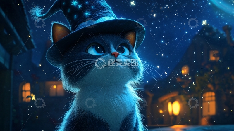高清大图下载【趣麦麦图】童话世界的猫