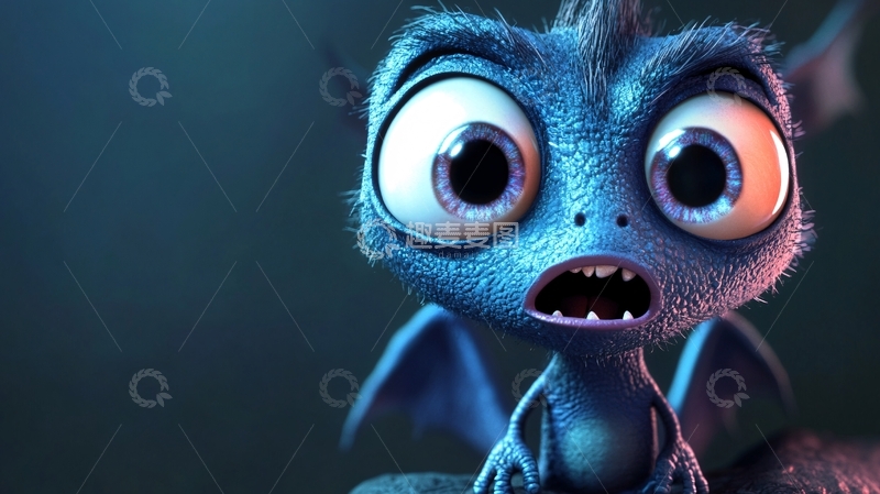 高清大图下载【趣麦麦图】-小怪兽素材1