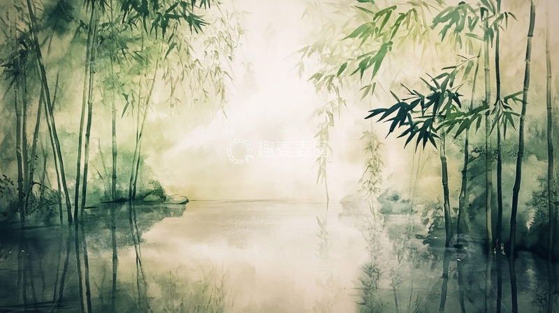 高清大图下载【趣麦麦图】竹林艺术壁纸11