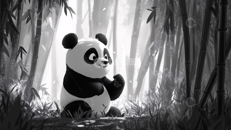 高清大图下载【趣麦麦图】功夫熊猫插画3