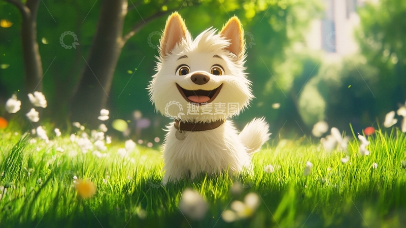 高清大图下载【趣麦麦图】卡通狗狗壁纸2