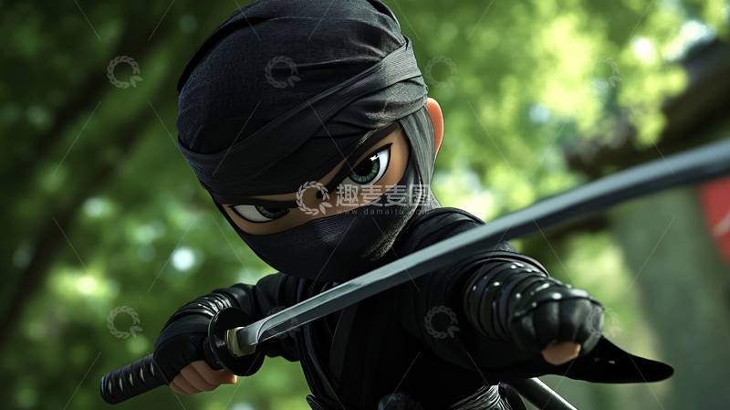 高清大图下载【趣麦麦图】忍者卡通素材2