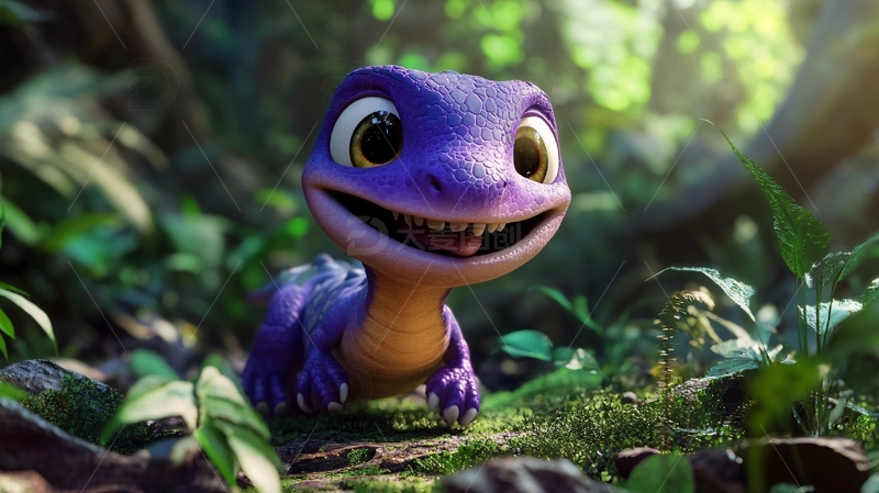 呆萌小恐龙形象6