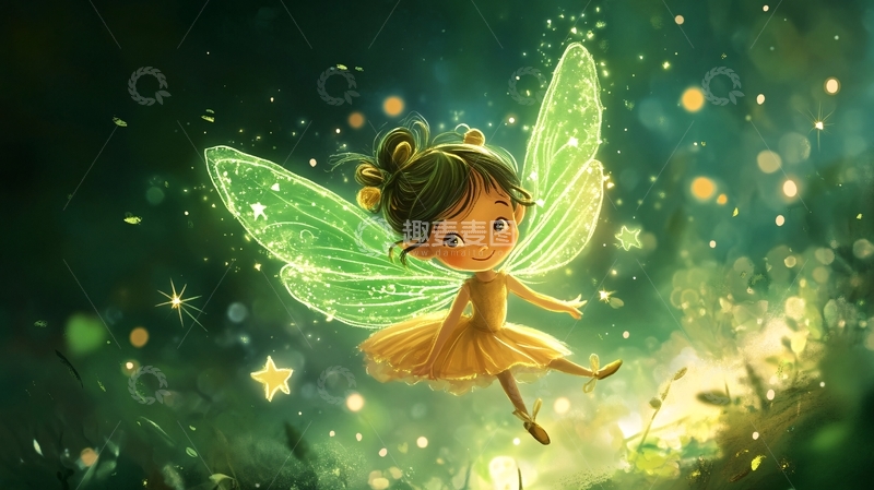 高清大图下载【趣麦麦图】萤火虫小精灵好朋友2