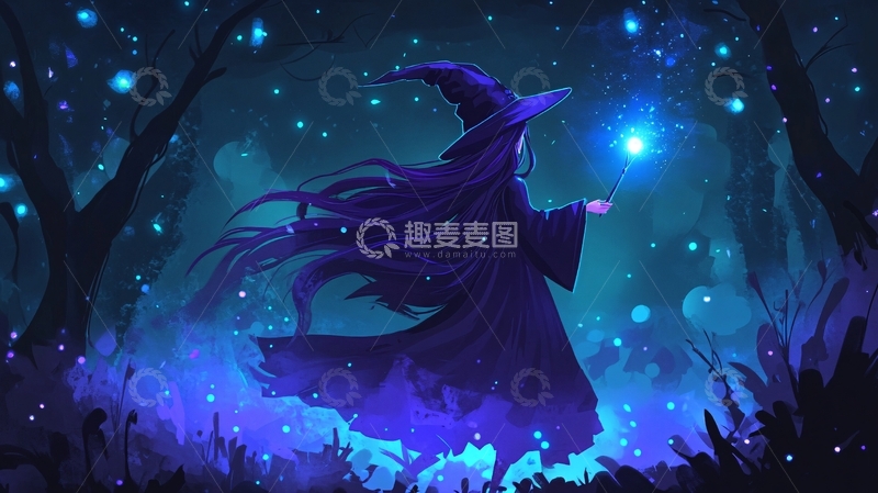 高清大图下载【趣麦麦图】女巫幽灵魔法1