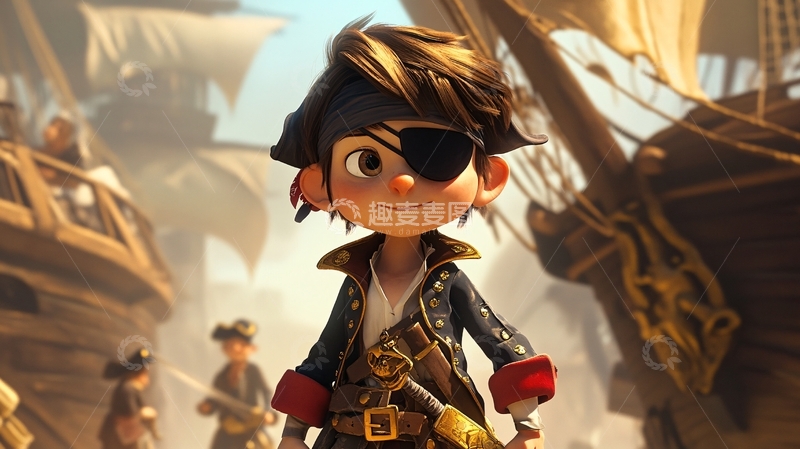 高清大图下载【趣麦麦图】畅想美好冒险旅程