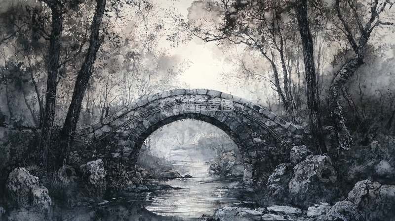 高清大图下载【趣麦麦图】奈何桥插画3