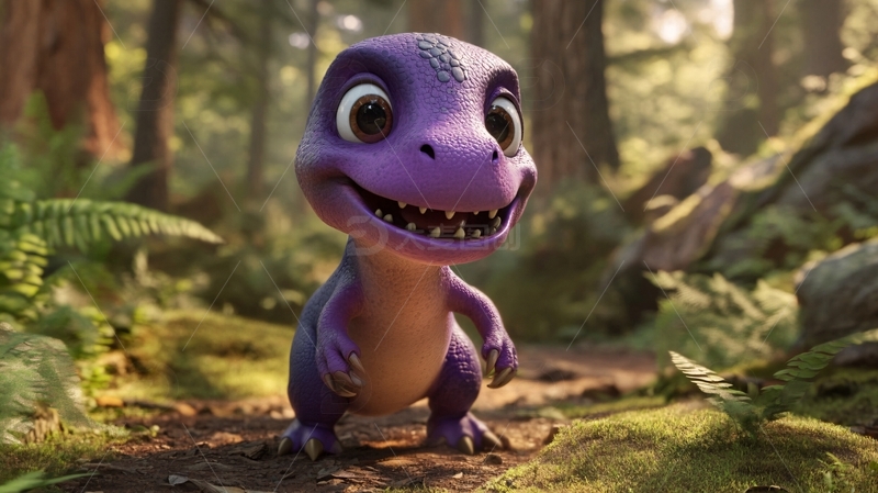 呆萌小恐龙形象4