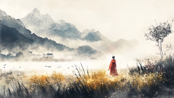 古风人像水墨山水28
