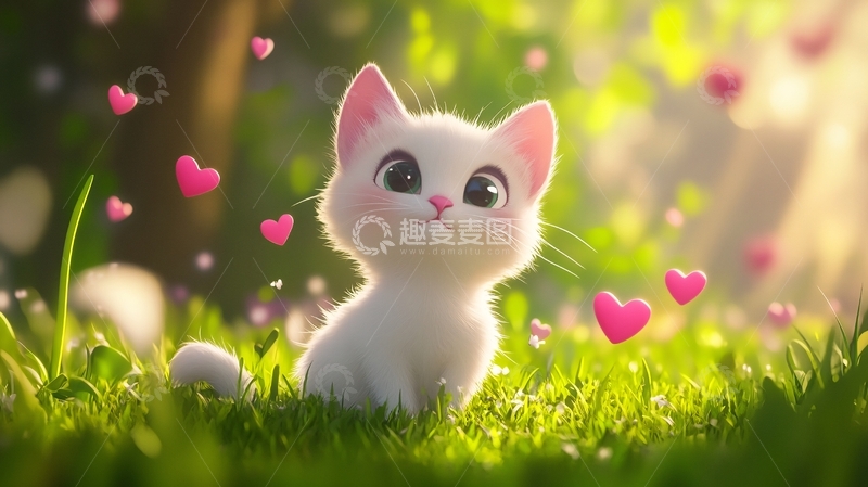 高清大图下载【趣麦麦图】卡通猫咪12