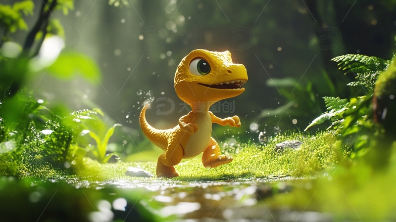 呆萌小恐龙形象7