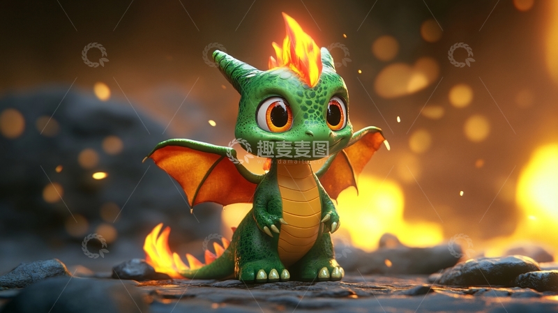 高清大图下载【趣麦麦图】小火龙奇遇记