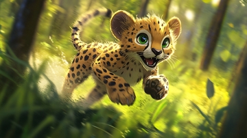 原创卡通小猎豹1