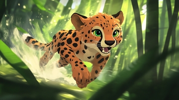 原创卡通小猎豹2