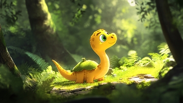 呆萌小恐龙形象8