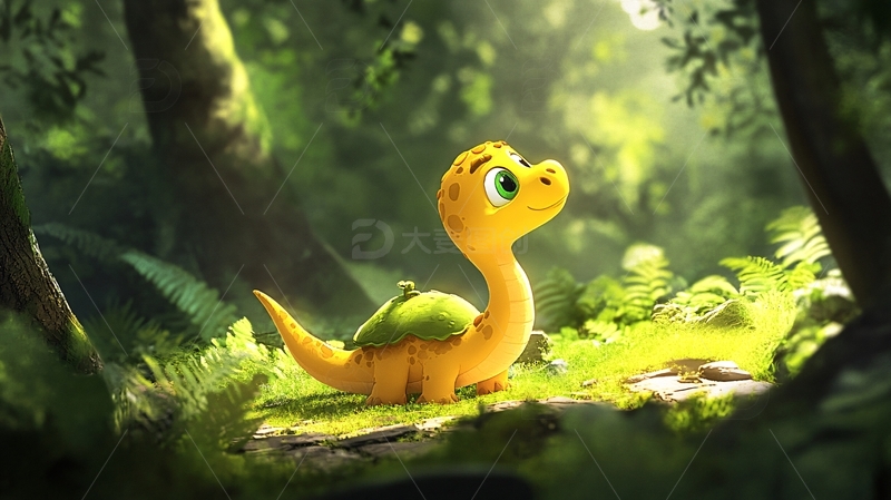 呆萌小恐龙形象8