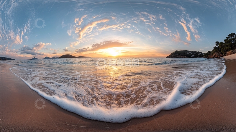 高清大图下载【趣麦麦图】海洋风光全景图1